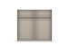 Schwebetürenschrank >Artemis< in alpinweiß / Glas basalt
 - 226x210x62 (BxHxT)