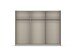 Schwebetürenschrank >Artemis< in Eiche Artisan / Kristallweißglas