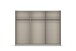 Schwebetürenschrank >Artemis< in alpinweiß / Glas basalt
 - 271x210x62 (BxHxT)