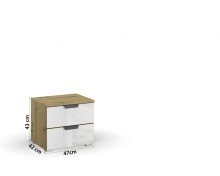 Nachttisch >Artemis< in Eiche Artisan /...