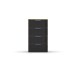 Kommode >Artemis< in Eiche Artisan / Glas basalt - 47x81x42 (BxHxT)