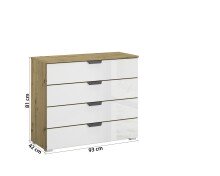 Kommode >Artemis< in Eiche Artisan /...