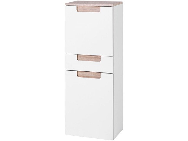 Hängeschrank >Siena< in Sonoma-Eiche aus MDF - 40x105x27cm (BxHxT)