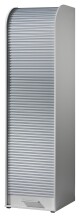 Jalousieschrank >Organizer< in Weiß/Silber -...