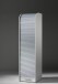 Jalousieschrank >Organizer< in Weiß/Silber - 45x164x40cm (BxHxT)