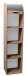 Jalousieschrank >Organizer< in Asteiche/Silber - 45x164x40cm (BxHxT)