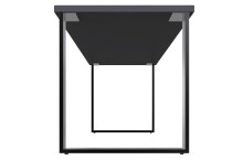 Schreibtisch >HOME DESK< in Graphit - 140x75x70cm (BxHxT)