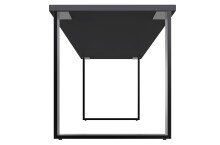 Schreibtisch >HOME DESK< in Graphit - 159x75x70cm (BxHxT)