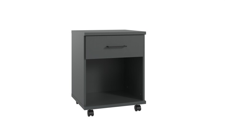 Rollcontainer >HOME DESK< in Graphit - 46x58x40cm (BxHxT)
