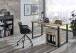 Schreibtisch >HOME DESK< in San Remo Eiche Nachbildung - 140x75x70cm (BxHxT)