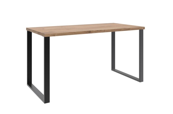 Schreibtisch >HOME DESK< in Plankeneiche Nachbildung - 140x75x70cm (BxHxT)