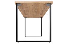 Schreibtisch >HOME DESK< in Plankeneiche Nachbildung - 140x75x70cm (BxHxT)
