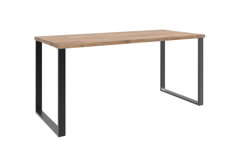 Schreibtisch >HOME DESK< in Plankeneiche Nachbildung - 159x75x70cm (BxHxT)