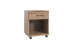 Rollcontainer >HOME DESK< in Plankeneiche Nachbildung - 46x58x40cm (BxHxT)