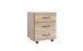 Rollcontainer >HOME DESK< in Eiche Sägerau Nachbildung - 46x58x40cm (BxHxT)