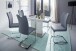Freischwinger >TIRANA< 2er-Set in graublau - 43x100x57cm (BxHxT)