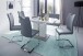 Polsterbank >TIRANA< in graublau - 155x85x58cm (BxHxT)