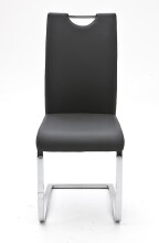 Freischwinger >YANIELLE / KÖLN< 2er-Set in Grau - 43x100x57cm (BxHxT)