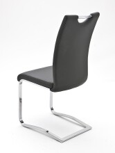 Freischwinger >YANIELLE / KÖLN< 2er-Set in Grau - 43x100x57cm (BxHxT)