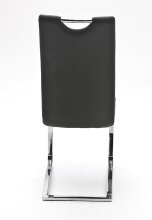 Freischwinger >YANIELLE / KÖLN< 2er-Set in Grau - 43x100x57cm (BxHxT)