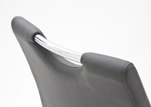 Freischwinger >YANIELLE / KÖLN< 2er-Set in Grau - 43x100x57cm (BxHxT)