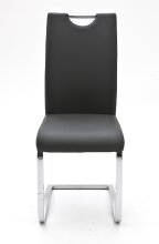 Freischwinger >YANIELLE / KÖLN< 2er-Set in Grau - 43x100x57cm (BxHxT)