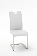 Freischwinger >YANIELLE / KÖLN< 2er-Set in Weiß - 43x100x57cm (BxHxT)