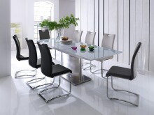 Freischwinger >YANIELLE / KÖLN< 2er-Set in Weiß - 43x100x57cm (BxHxT)