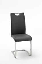 Freischwinger >YANIELLE / KÖLN< 2er-Set in Schwarz - 43x100x57cm (BxHxT)