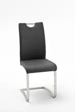 Freischwinger >YANIELLE / KÖLN< 2er-Set in Schwarz - 43x100x57cm (BxHxT)
