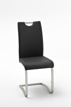 Freischwinger >YANIELLE / KÖLN< 2er-Set in Schwarz - 43x100x57cm (BxHxT)