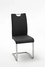 Freischwinger >YANIELLE / KÖLN< 2er-Set in Schwarz - 43x100x57cm (BxHxT)