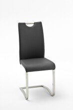 Freischwinger >YANIELLE / KÖLN< 2er-Set in Schwarz - 43x100x57cm (BxHxT)