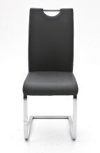 Freischwinger >YANIELLE / KÖLN< 2er-Set in Schwarz - 43x100x57cm (BxHxT)