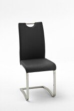 Freischwinger >YANIELLE / KÖLN< 2er-Set in Schwarz - 43x100x57cm (BxHxT)
