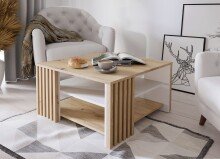 Couchtisch >Cardigan< in Artisan Eiche / Weiss -...