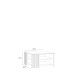 Couchtisch >Cardigan< in Artisan Eiche / Weiss - 80x45x80 (BxHxT)