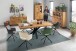 Highboard >Tom-I< in Wildeiche / schwarz aus Teilmassiv - 158x140x40cm (BxHxT)