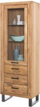 Vitrine >Tom-I< in Wildeiche / schwarz aus...