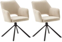 4-Fußstuhl >Luziania< (2er Set) in creme aus...