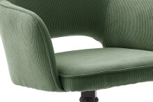 4-Fußstuhl >Luziania< (2er Set) in olive aus Stoff - 61x85x61cm (BxHxT)