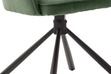 4-Fußstuhl >Luziania< (2er Set) in olive aus Stoff - 61x85x61cm (BxHxT)