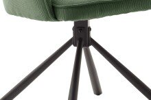 4-Fußstuhl >Luziania< (2er Set) in olive aus Stoff - 61x85x61cm (BxHxT)