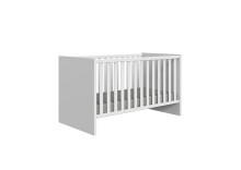 Babybett >Billund< in weiß/Eiche Sägerau - 76x83x146cm (BxHxT)