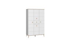 Kleiderschrank >Billund< in weiß / Eiche...