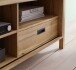 Highboard >Jecho< in Mauvella Eiche / Schwarz - 103,4x200,3x40,2cm (BxHxT)