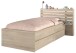Einzelbett >Escale 1< in Japanische Eiche - 217x122x89cm (LxBxH)