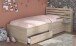 Einzelbett >Escale 1< in Japanische Eiche - 217x122x89cm (LxBxH)