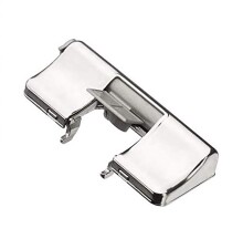 Schwebetürselbsteinzug >VENUSIA< in Silber aus Kunststoff - 7x1,5x3cm (BxHxT)