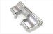 Schwebetürselbsteinzug >MELIKA< in Silber aus Kunststoff - 7x1,5x3cm (BxHxT)